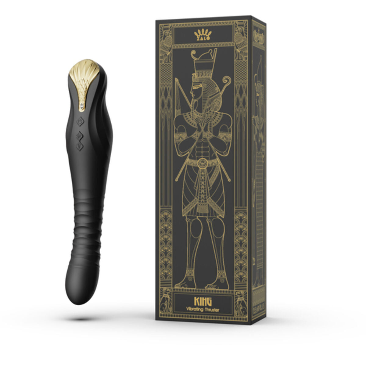 Vibrator King Thruster Obsidian Zalo Zwart