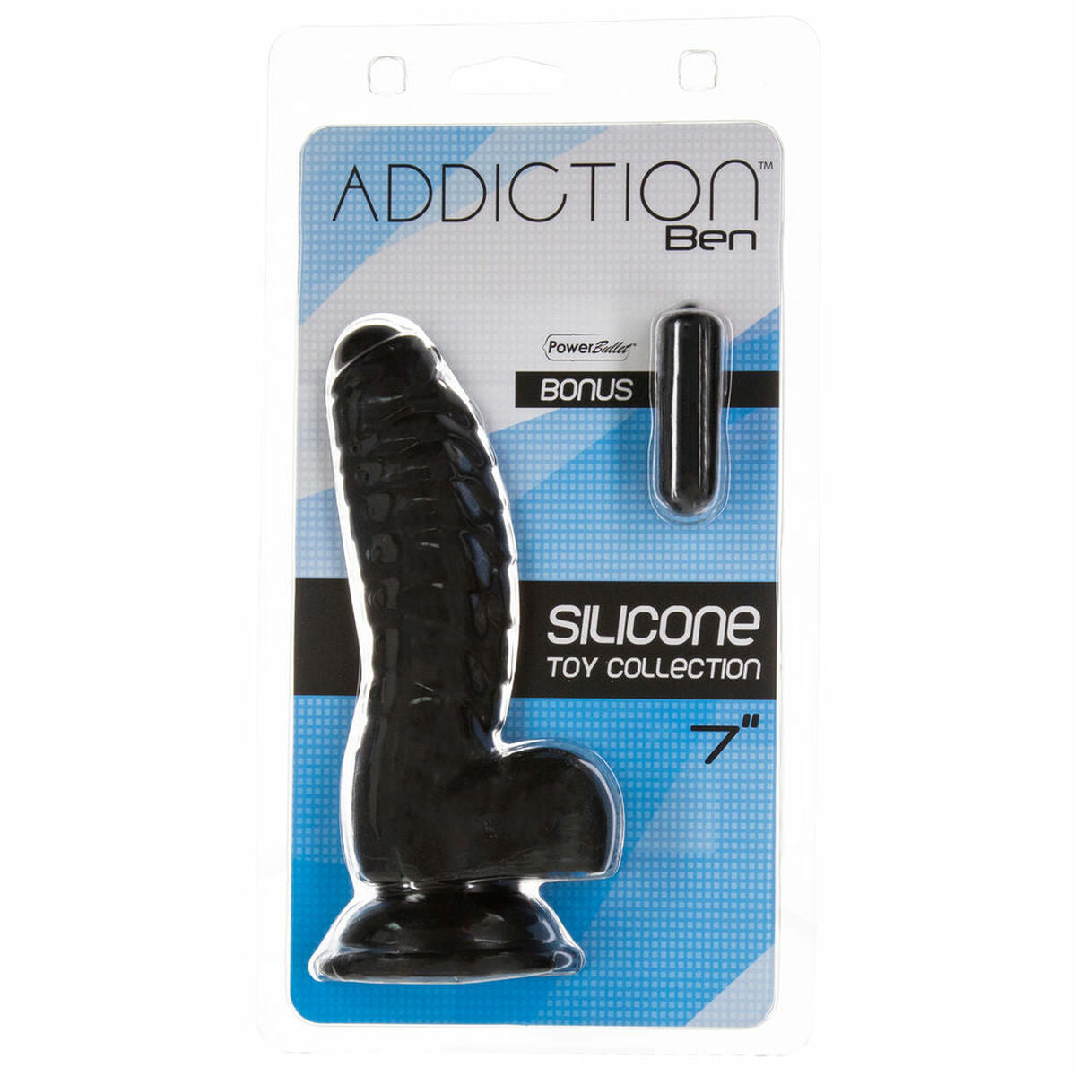 Gode réaliste Addiction Ben Dong Black (18 cm)