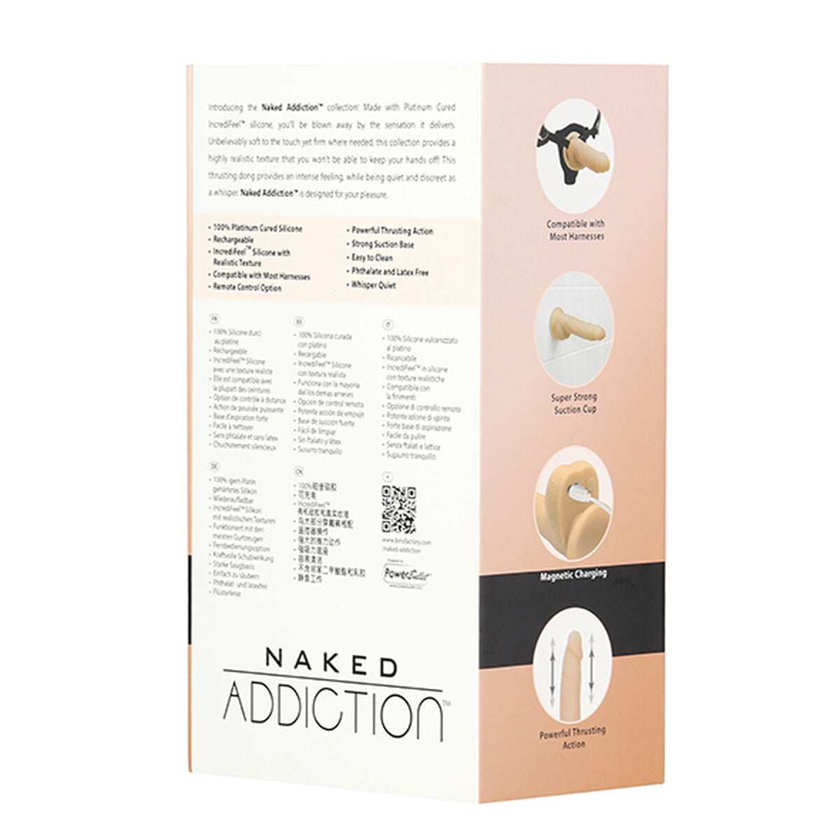 Gode Naked Addiction Silicone Sans latex