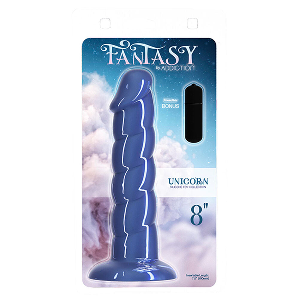 Zwarte Dildo Addiction Unicorn 20 cm