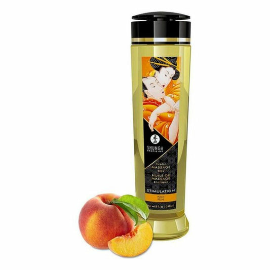 Huile de massage érotique Shunga Stimulation Pêche (240 ml)