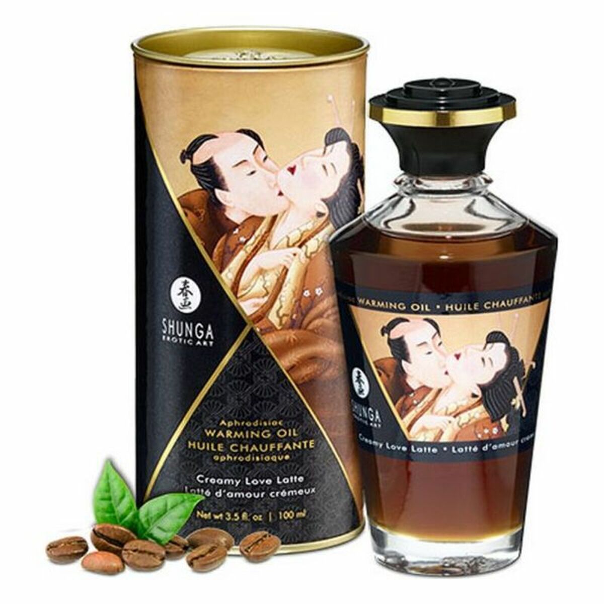 Erotische Massageolie Shunga Koffie Koffie met melk (100 ml) (100 ml)