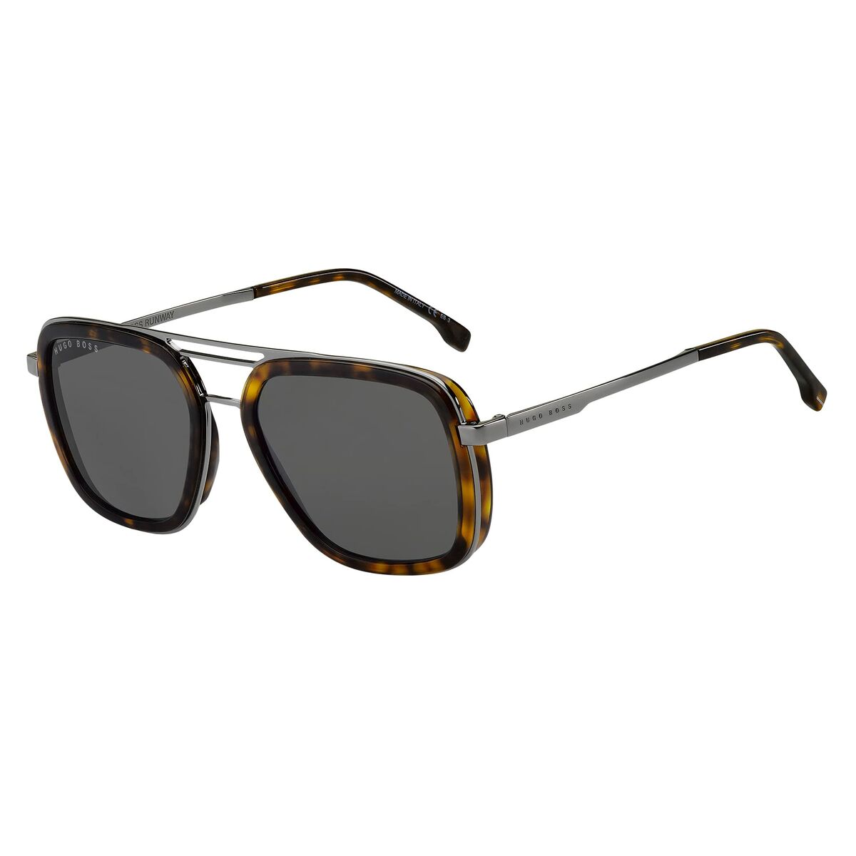 Lunettes de soleil Homme Hugo Boss 1235/S  Ø 55 mm Habana