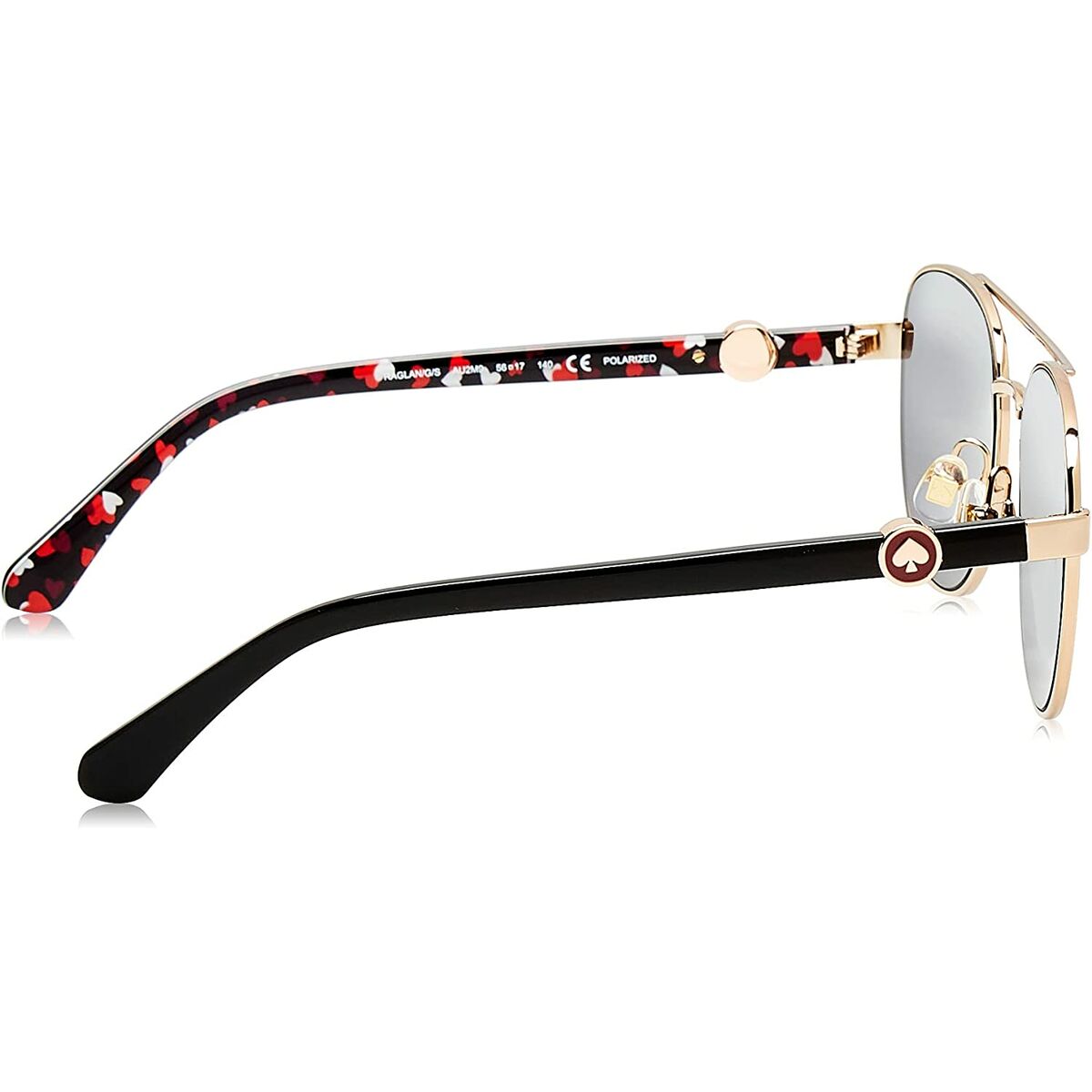 Lunettes de soleil Femme Kate Spade S Noir Rouge Doré