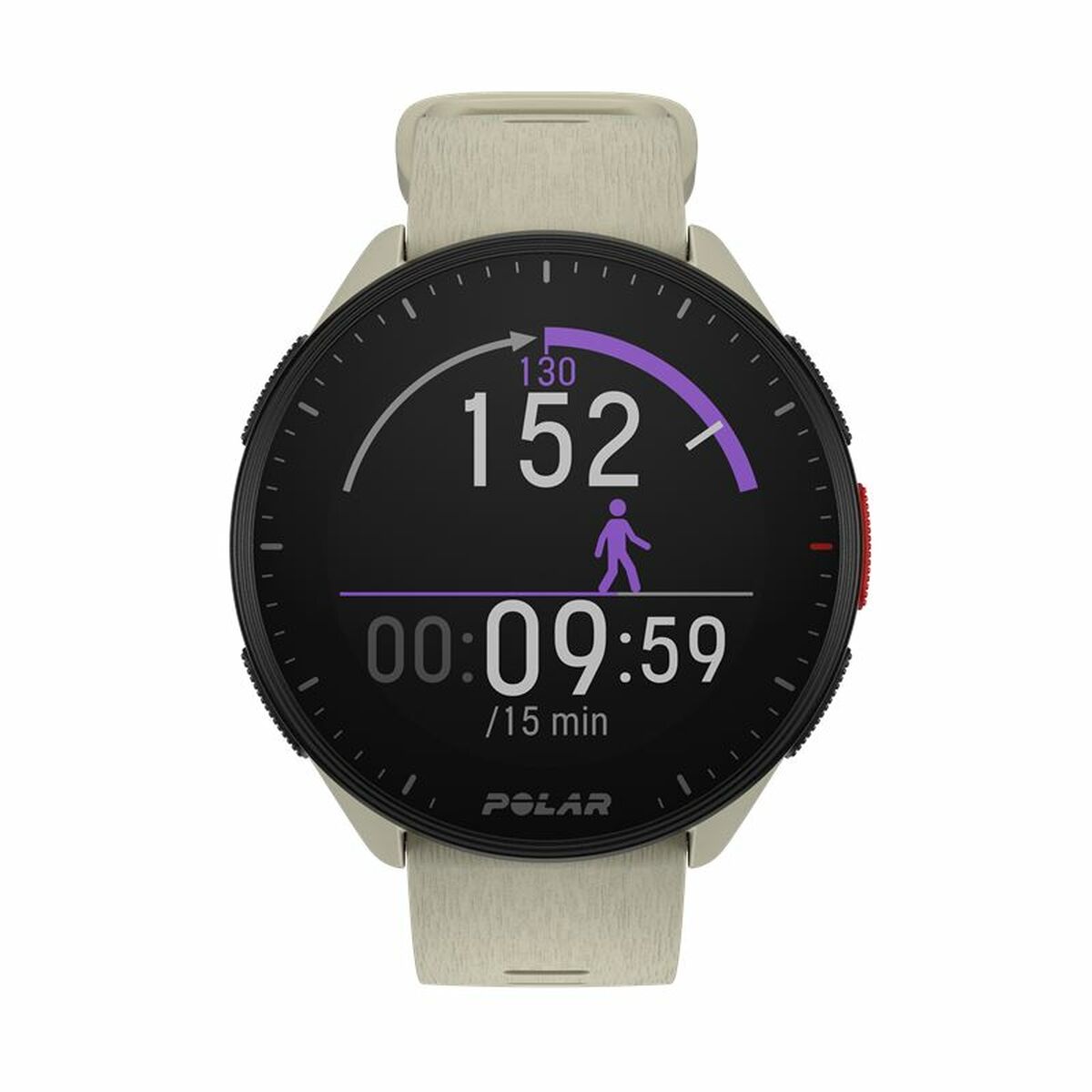 Horloge Sportief Polar Pacer Beige (Ø 45 mm)