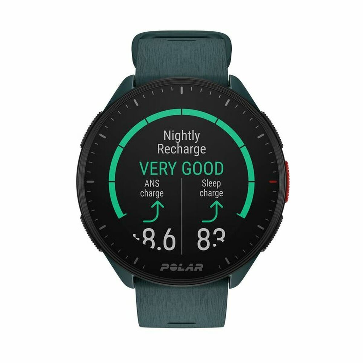 Smartwatch avec Podomètre Running Polar Pacer 45 mm Vert