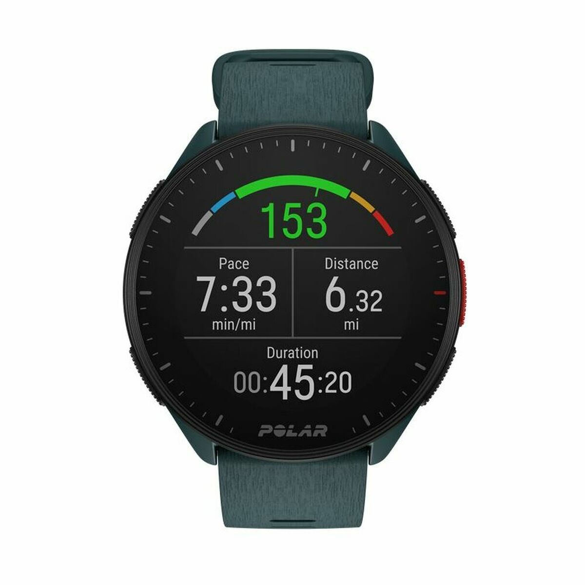 Smartwatch avec Podomètre Running Polar Pacer 45 mm Vert