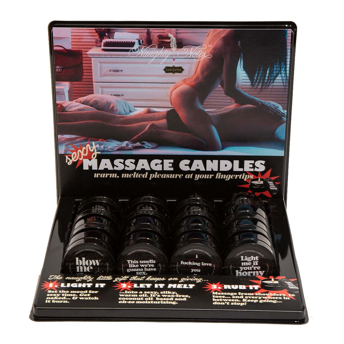 Huile de massage Bougie Variété Pack 3 pcs Kama Sutra  Blow Me 6 Pièces