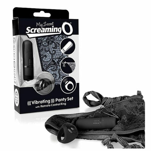 Culotte Télécommandée Vibrante Noire The Screaming O SCPNTY-BL-110