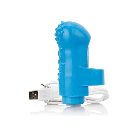 Charged FingO Vinger Vibrator Blauw The Screaming O Charged Blauw