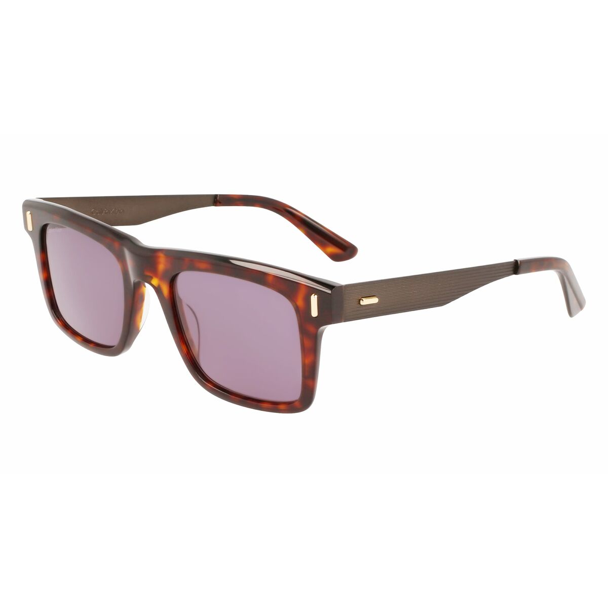 Lunettes de soleil Homme Calvin Klein S Marron Habana Ø 51 mm