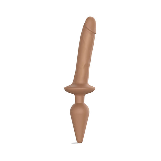 Zwarte Dildo Strap-on-me Plug-in Realistic S Karamel