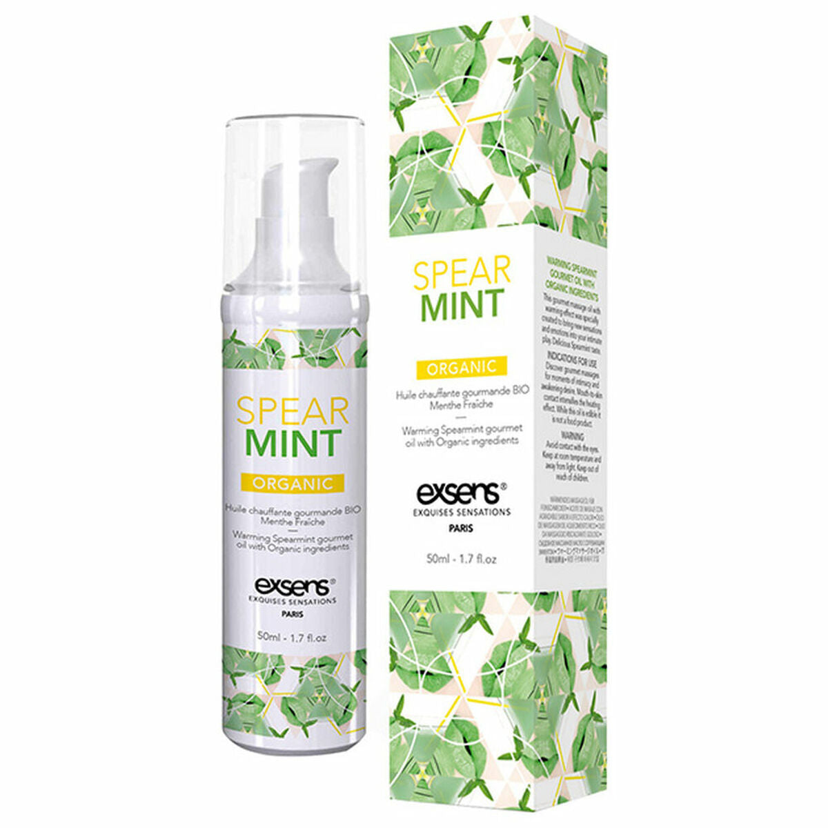 Huile de massage érotique Exsens Mint Menthe (50 ml)