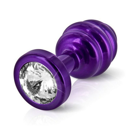 Plug Anal Nervuré Violet 30 mm Diogol 71649