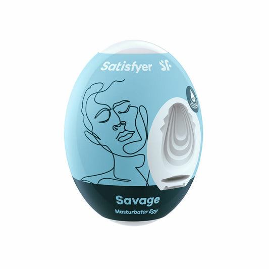 Œuf Masturbateur Satisfyer Savage Bleu