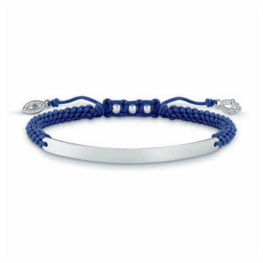 Bracelet Femme Thomas Sabo LBA0066-897-1 16 - 19 cm Argenté Bleu 21 cm