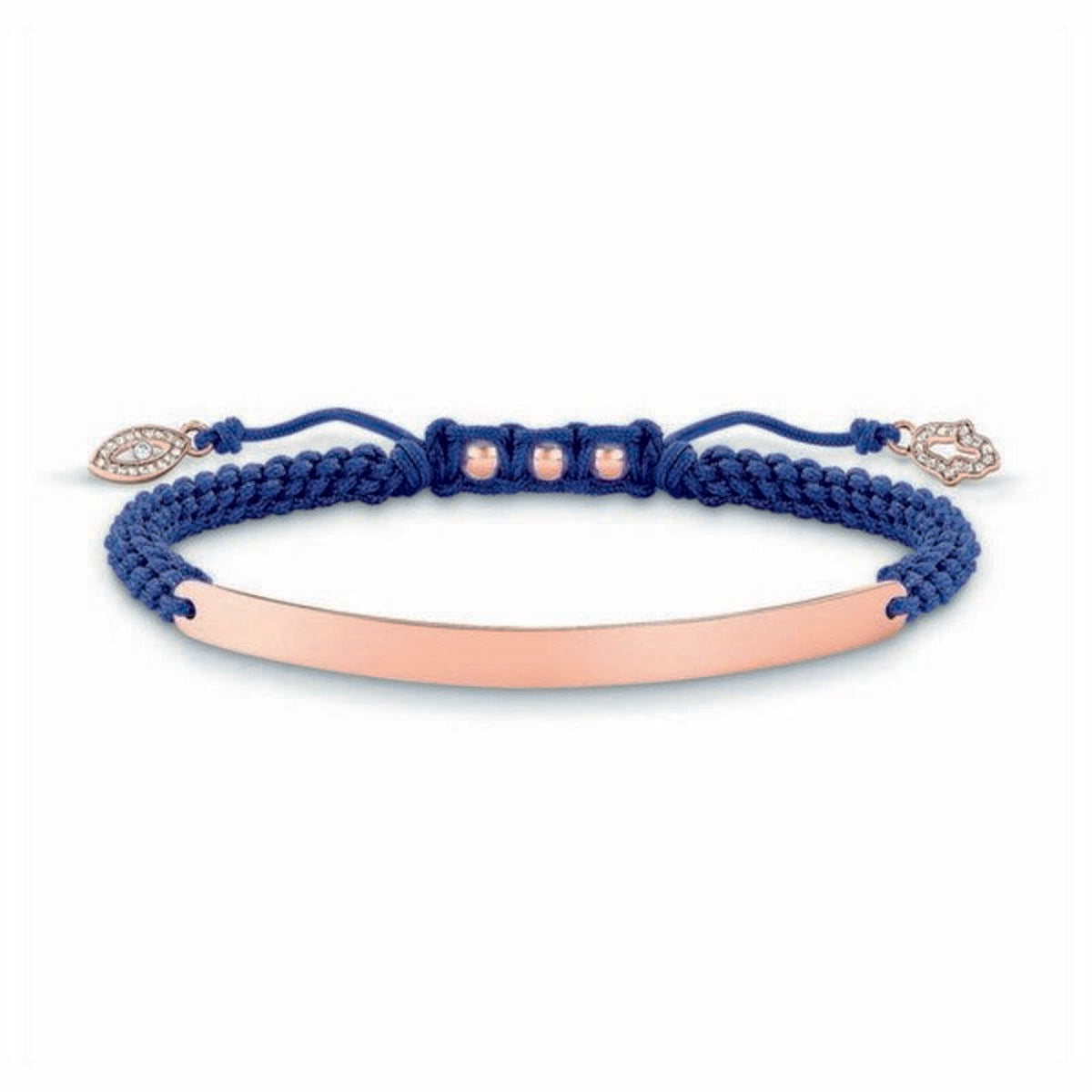 Bracelet Femme Thomas Sabo LBA0068-898-1 Bleu Or rose Argent