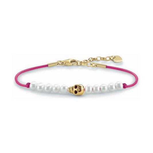 Armband Dames Thomas Sabo LBA0074-900-14 Wit Roze Zilver Gouden (18 cm) (15-18 cm)