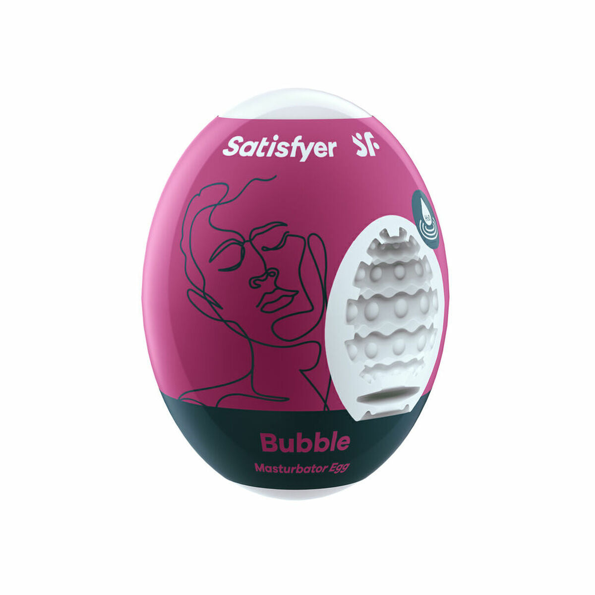 Œuf Masturbateur Satisfyer Bubble Hydro Active Cerise