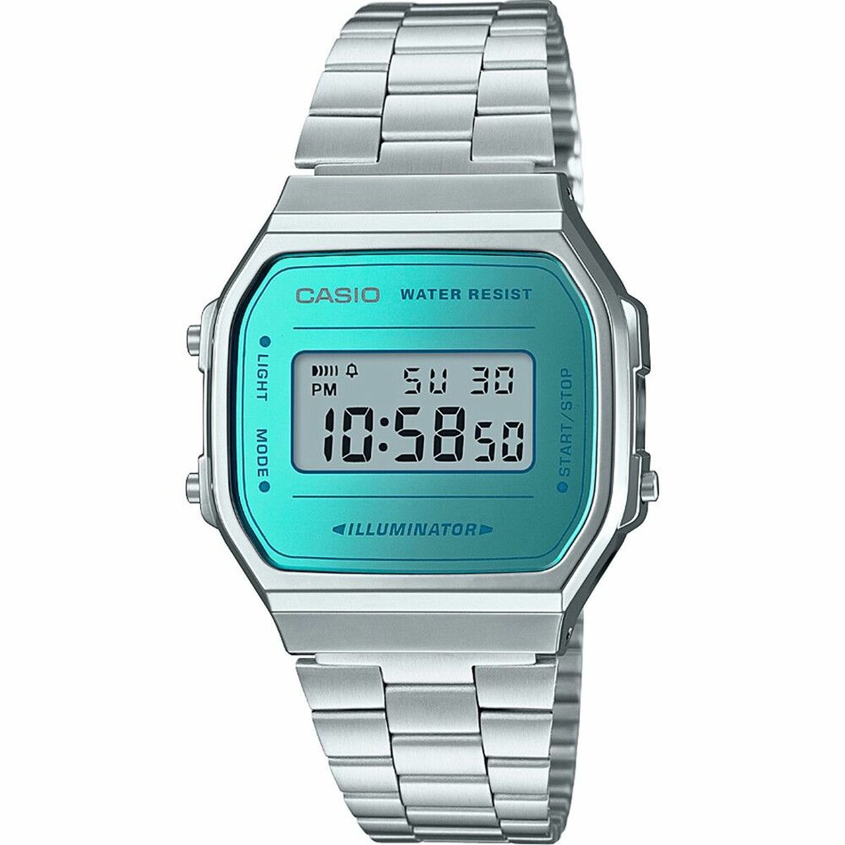 Horloge Heren Casio A168WEM-2EF Zilverkleurig