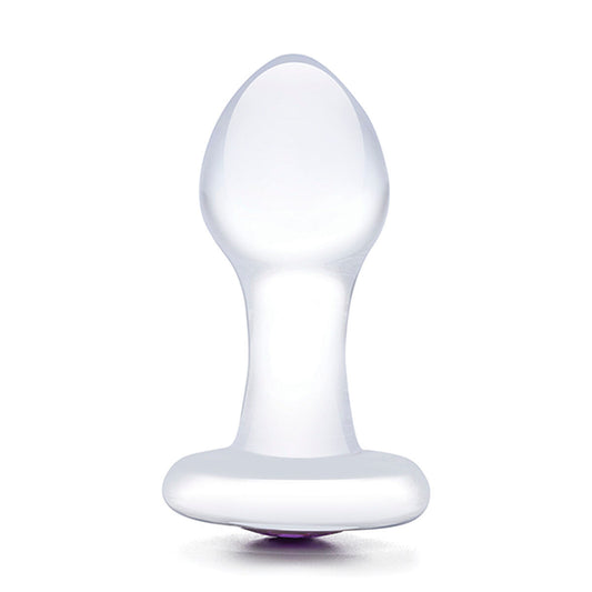 Zwarte Dildo Glas Bling Bling