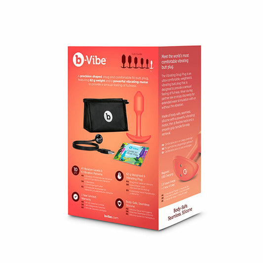 Anale Plug B-Vibe Vibrating Snug Oranje