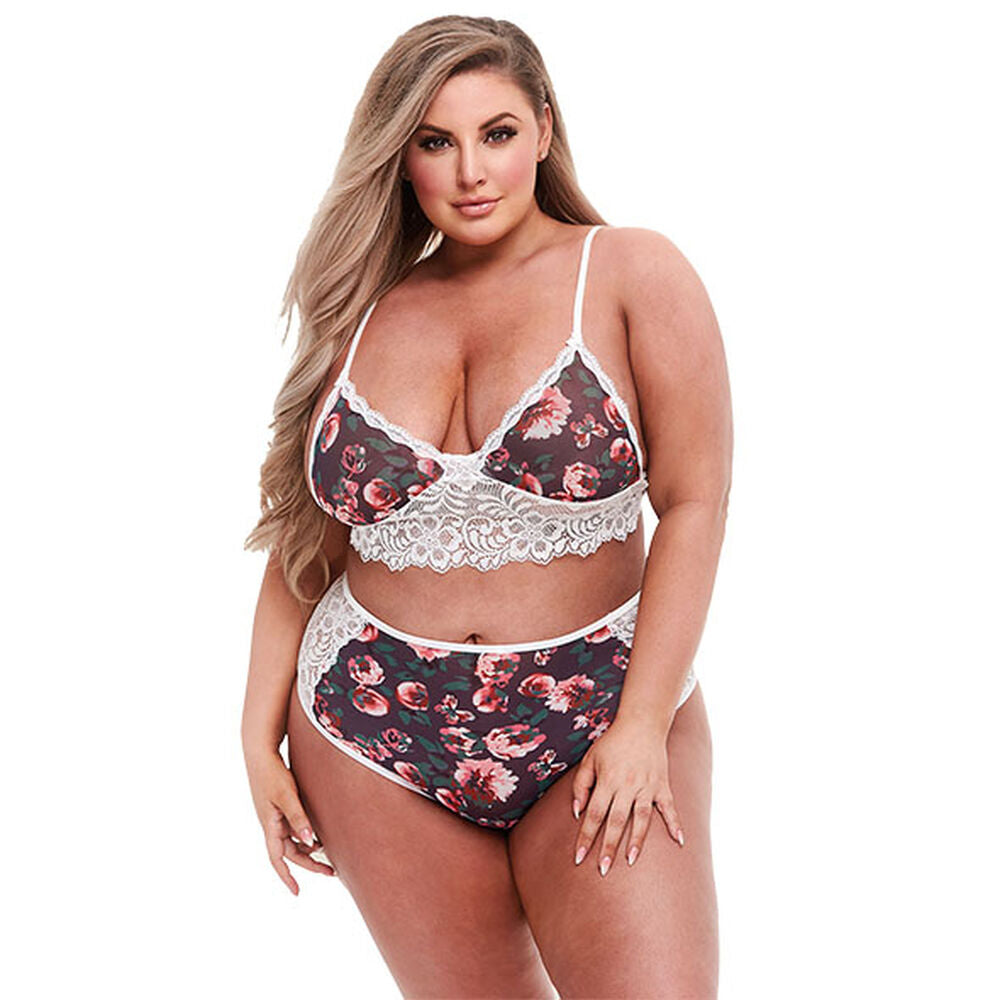 Ensemble de Lingerie en Dentelle Baci Lingerie Floral & Lace