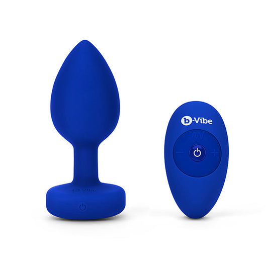 Vibromasseur B-Vibe  Jewel Plug XL Blue marine