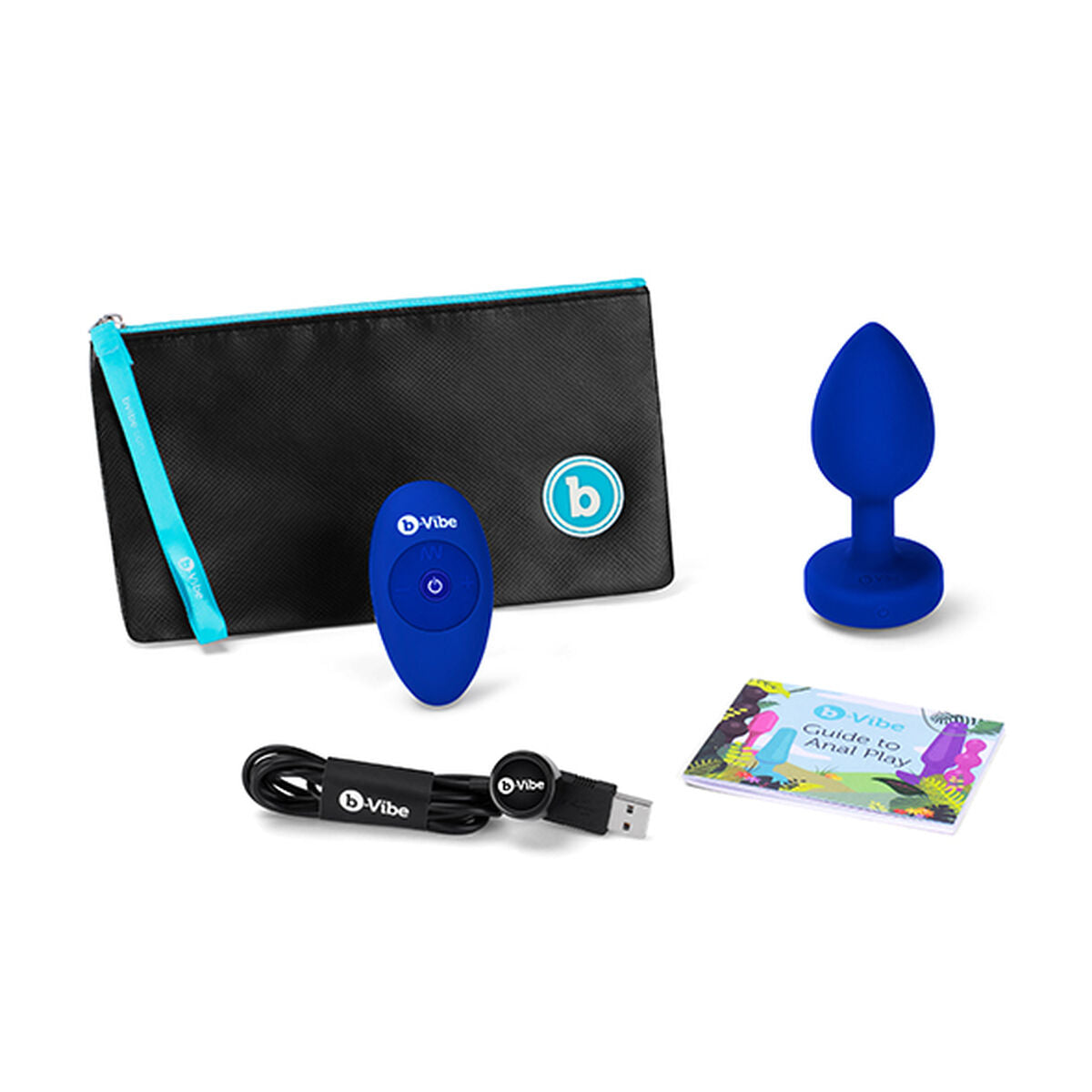 Vibromasseur B-Vibe  Jewel Plug XL Blue marine