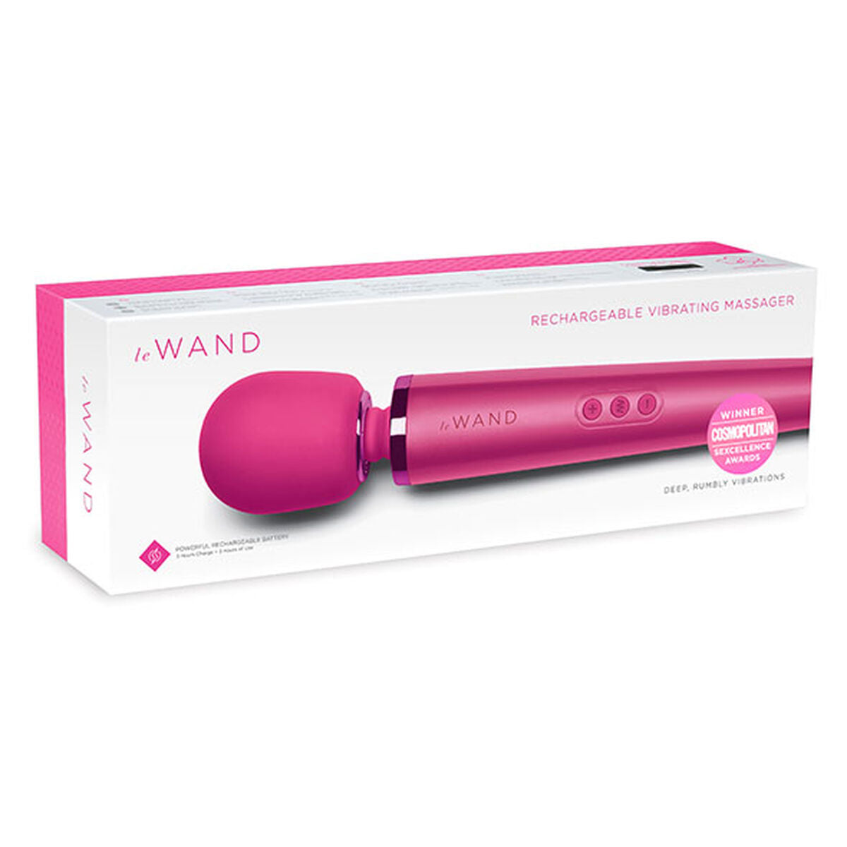 PalmPower -Recharge deMasseur PalmPower Le Wand Magenta