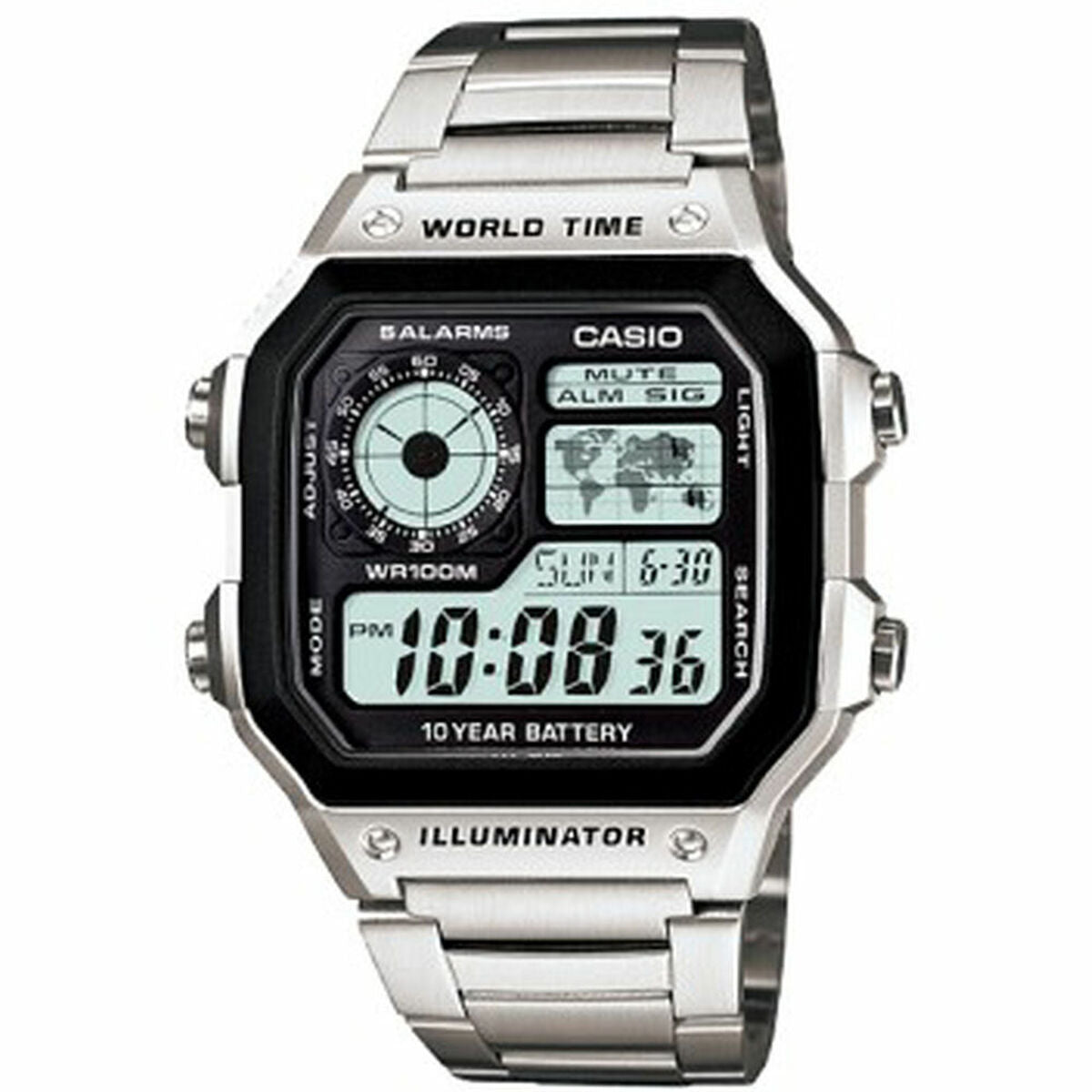 Horloge Uniseks Casio AE-1200WHD-1AVEF