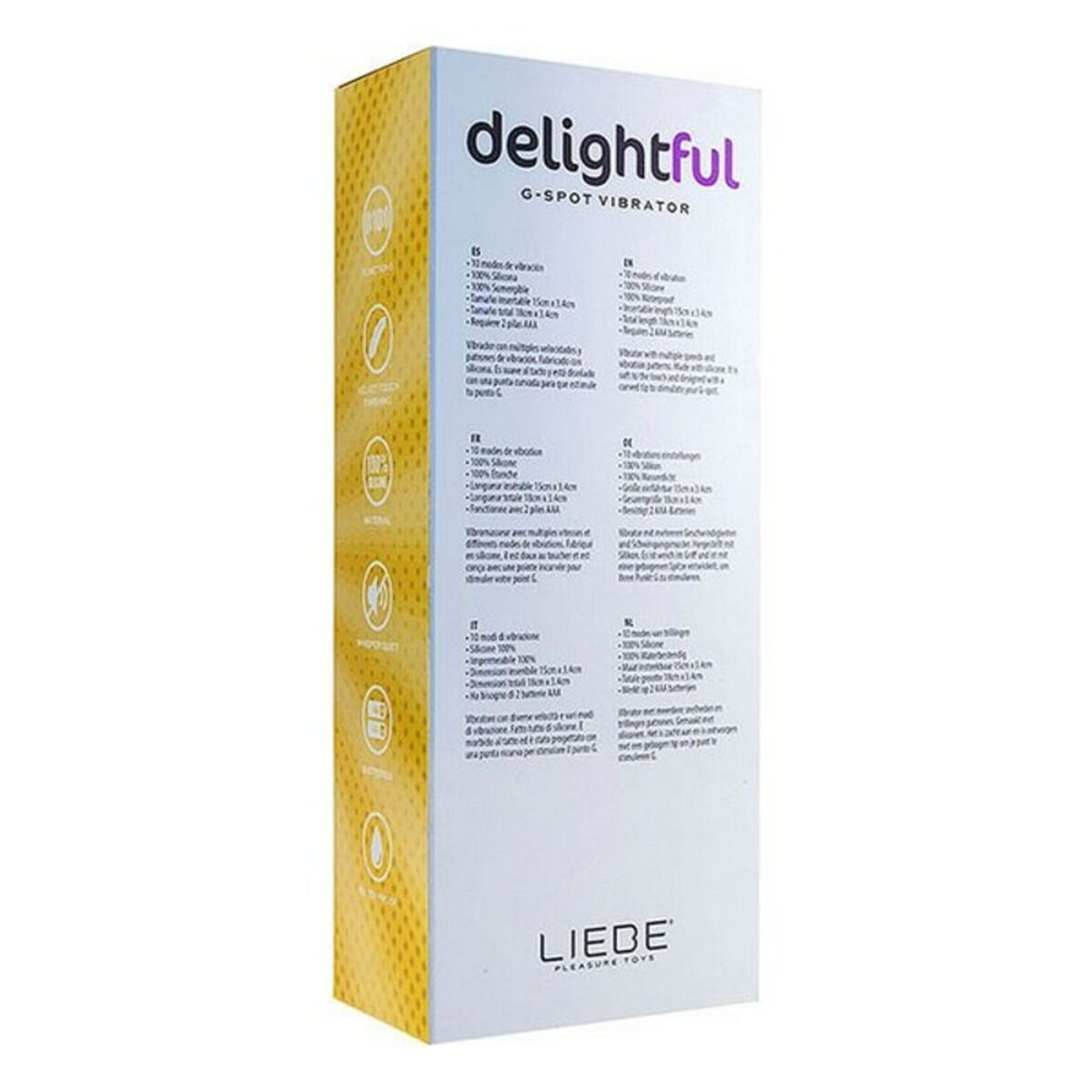 Vibrator Liebe Delightful 15 cm Ø 3,4 cm Paars