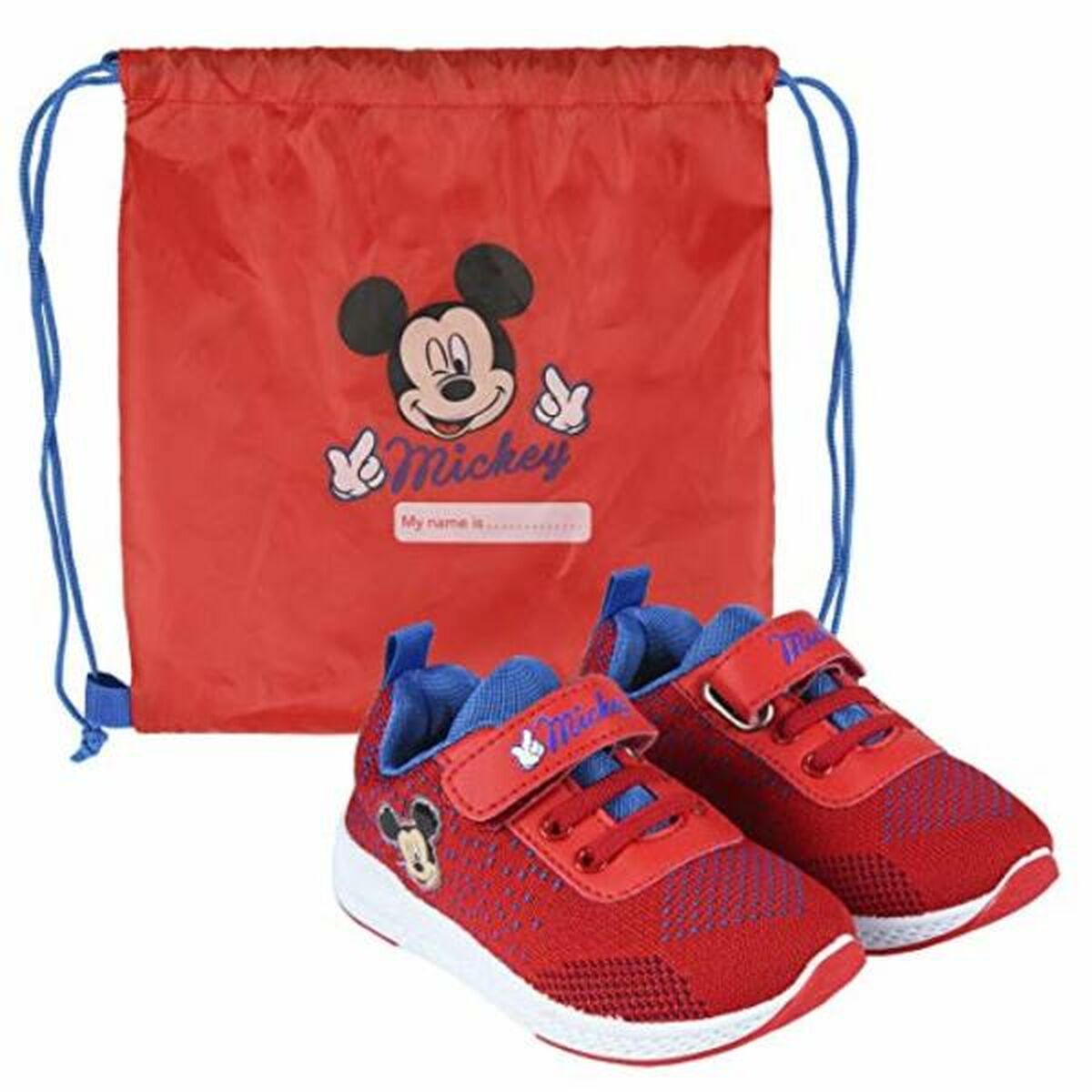 Chaussures de Sport pour Enfants Mickey Mouse Rouge