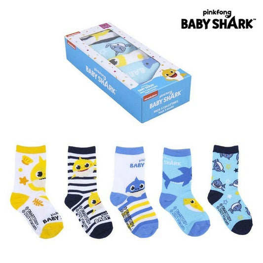 Chaussettes Baby Shark (5 paires) Multicouleur