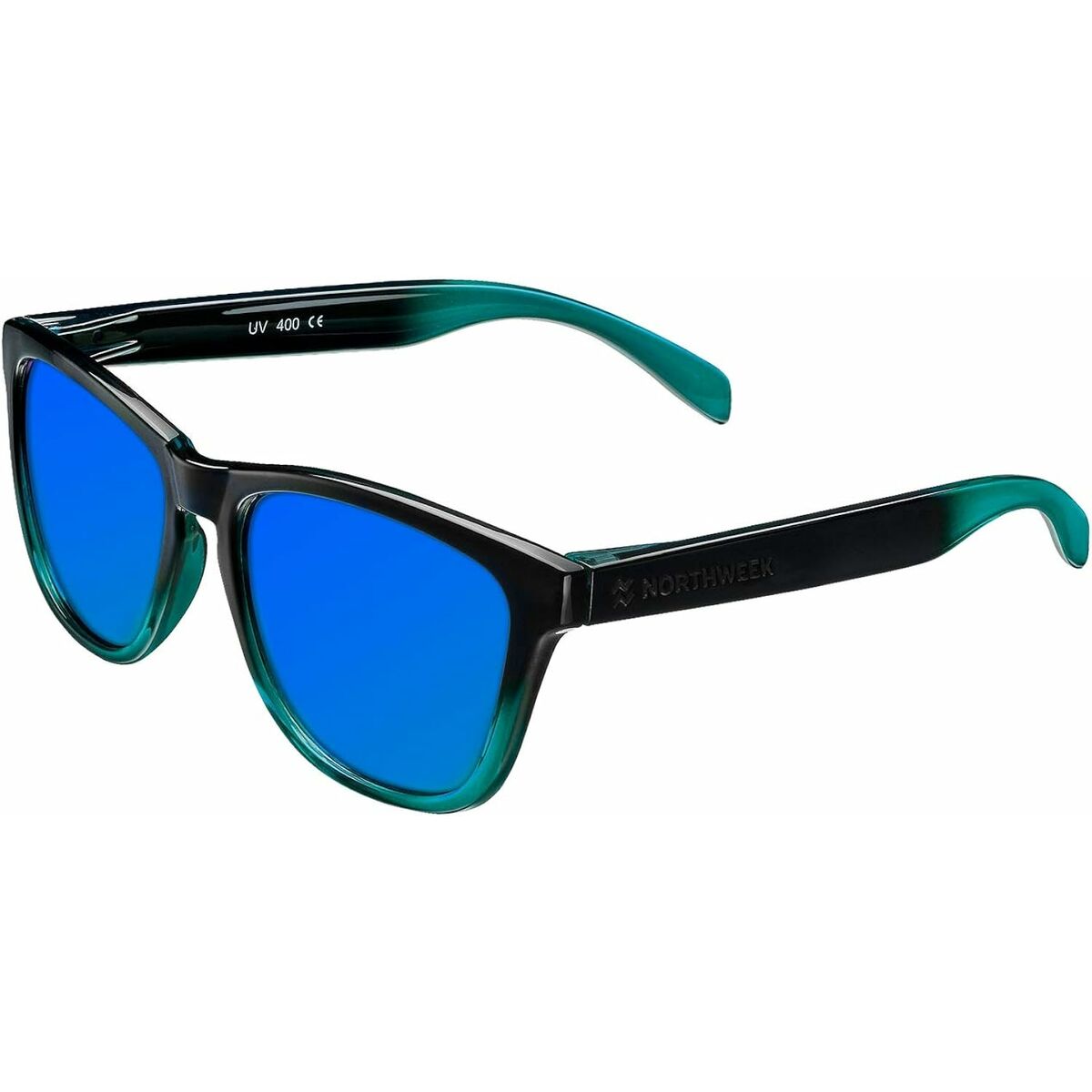 Lunettes de soleil Unisexe Northweek Gradiant Ø 47 mm Bleu Noir