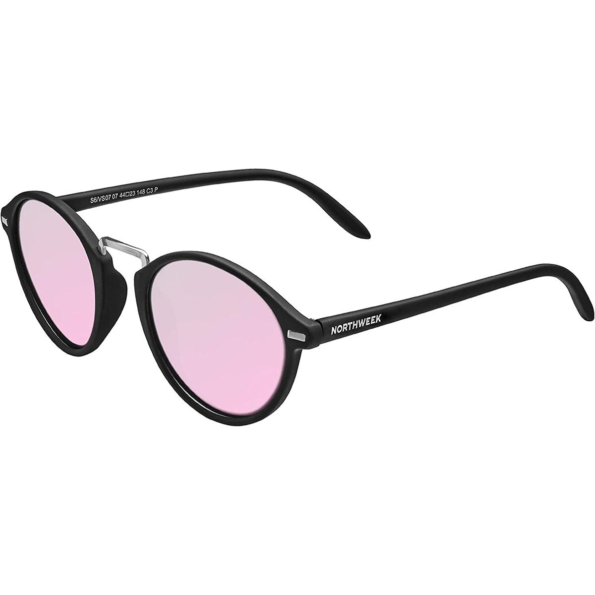 Lunettes de soleil Unisexe Northweek Vesca Pipe Noir Rose (Ø 47 mm)