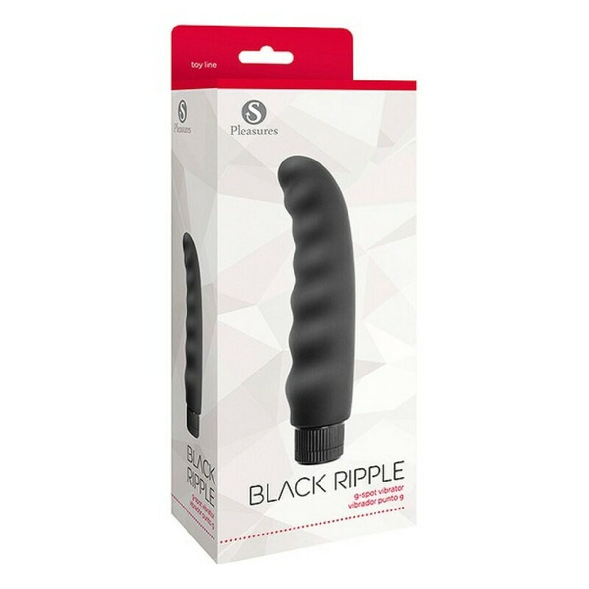 Vibrator S Pleasures Ripple Black Zwart