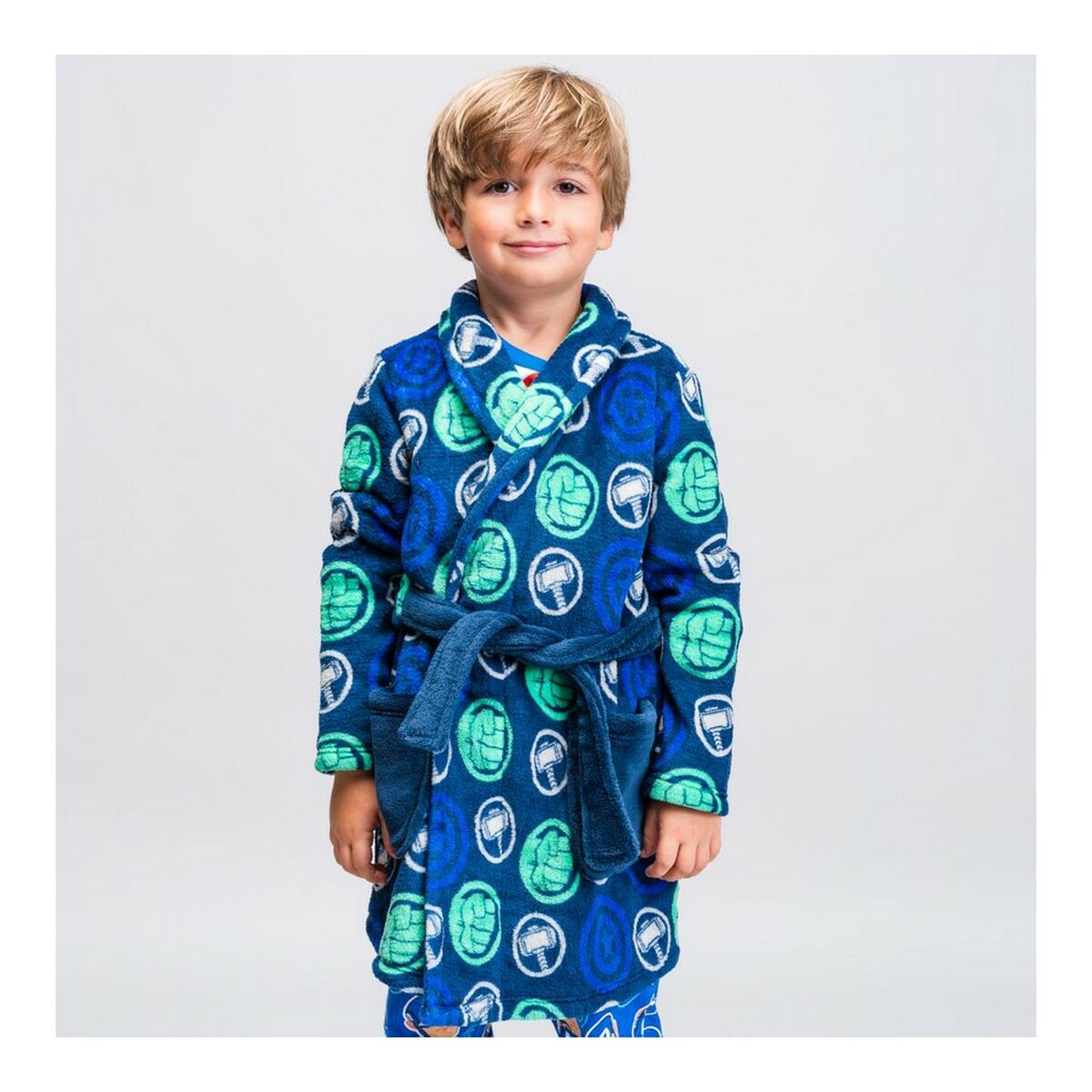 Peignoir pour Enfants The Avengers Blue