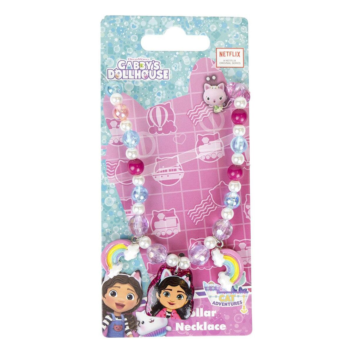 Collier Fille Gabby's Dollhouse Rose