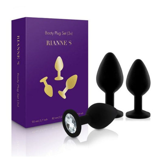 RS - Soirée - Booty Plug (Set 3 x Noir) Rianne S 71926