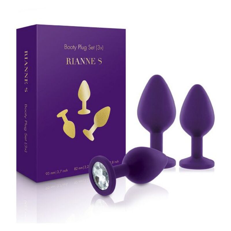 RS - Soirée - Booty Plug (Set 3 x Violet) Rianne S 65245