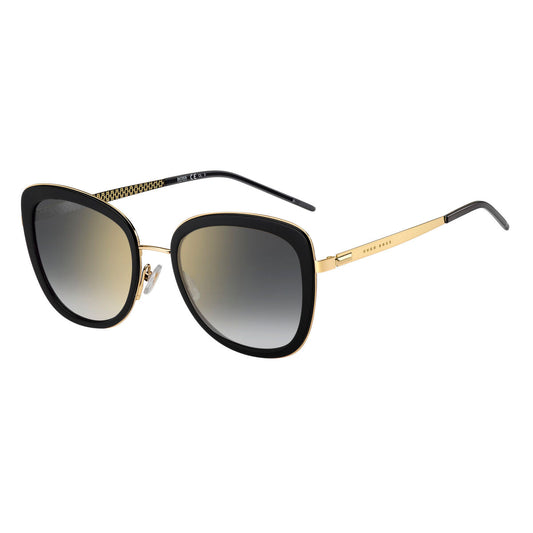 Lunettes de soleil Femme Hugo Boss 1209/S ø 54 mm Noir Doré