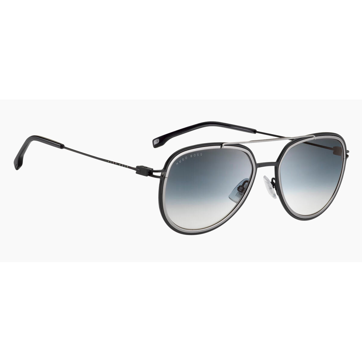 Lunettes de soleil Homme Hugo Boss S Gris Noir