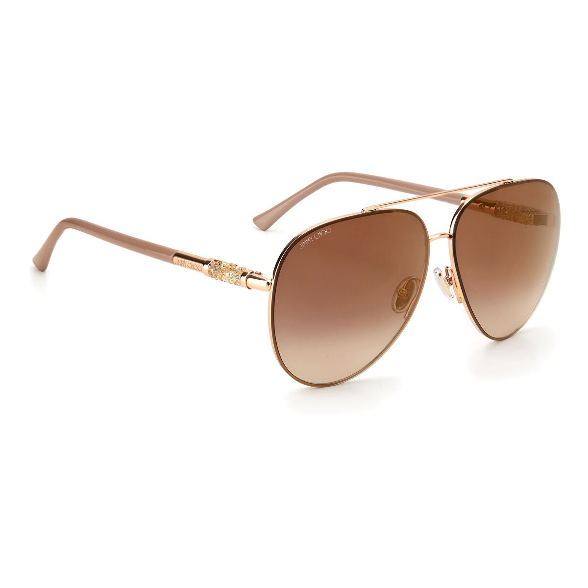 Lunettes de soleil Femme Jimmy Choo S Marron Doré